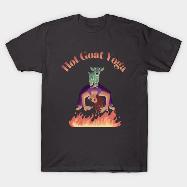 Hot Goat Yoga T-Shirt by mamashark17